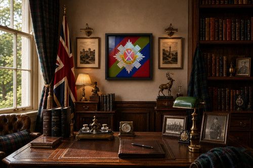 Printed the royal scots - 3d,