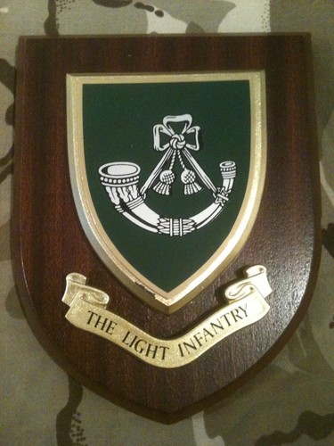 Light infantry wall plaque - light,