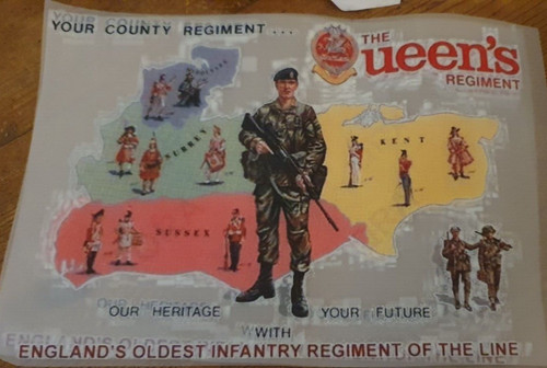 Queens regiment iron on - ,