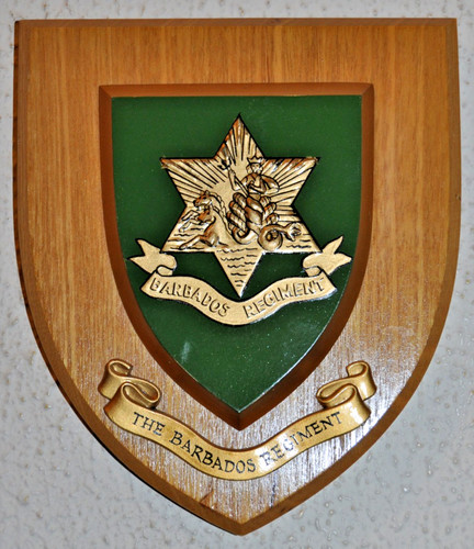 Barbados regiment mess wall - regiment,
